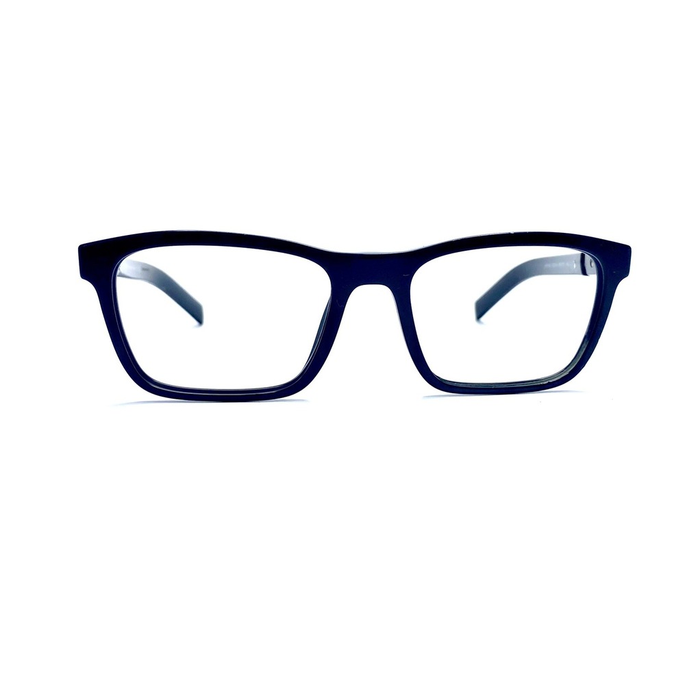 Prada Black Rectangular Glasses Made In Italy VPR 16X 1BO-1O1 55 19 145